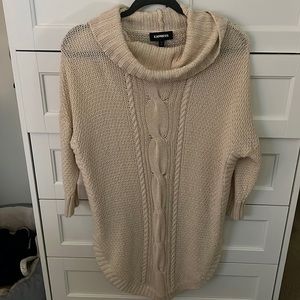 Tan turtleneck top